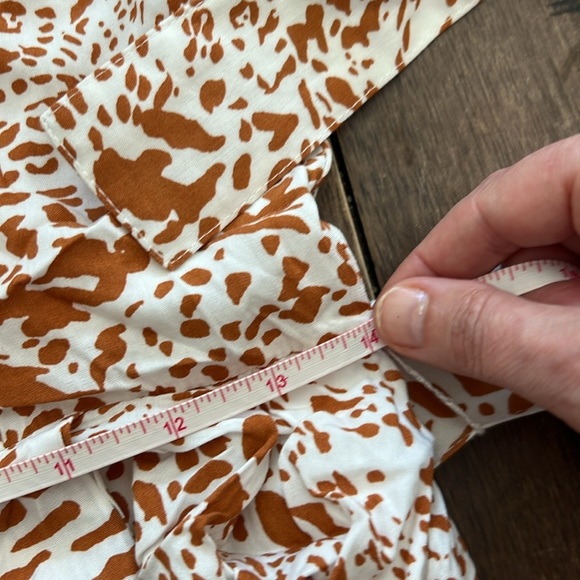 Jealous Tomato Medium ANIMAL PRINT BELTED WOVEN SLEEVELESS MIDI DRESS - Picture 8 of 11